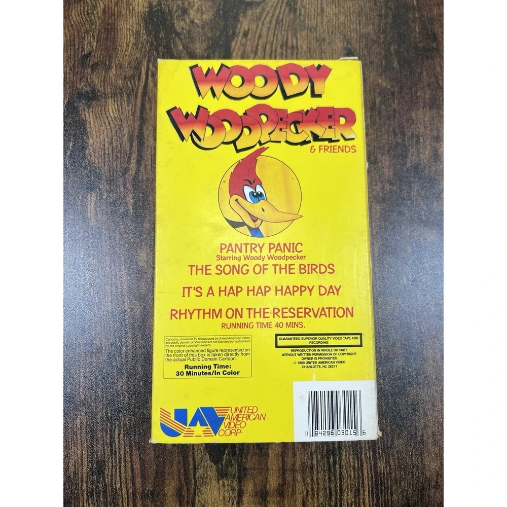 United American Video Woody Woodpecker & Friends VHS NTSC Full Screen 1989
